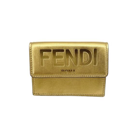 FENDI Roma Micro Trifold Leather - Picture 1 of 13